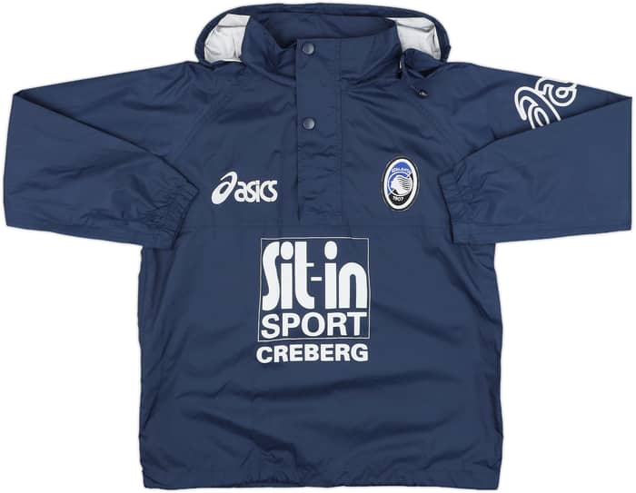 2002-03 Atalanta Asics 1/4 Zip Rain Jacket - 9/10 - (XL.Boys)