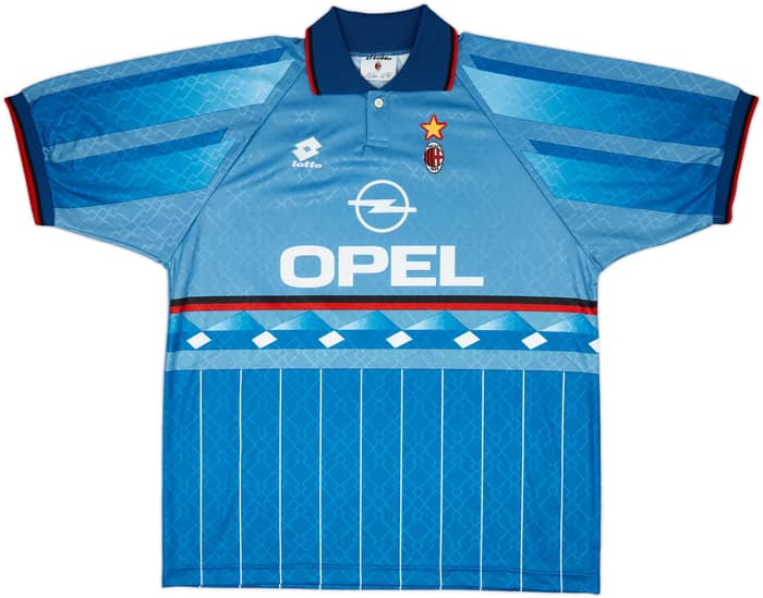 1995-96 AC Milan Fourth Shirt Weah #9 - 8/10 - (XXL)