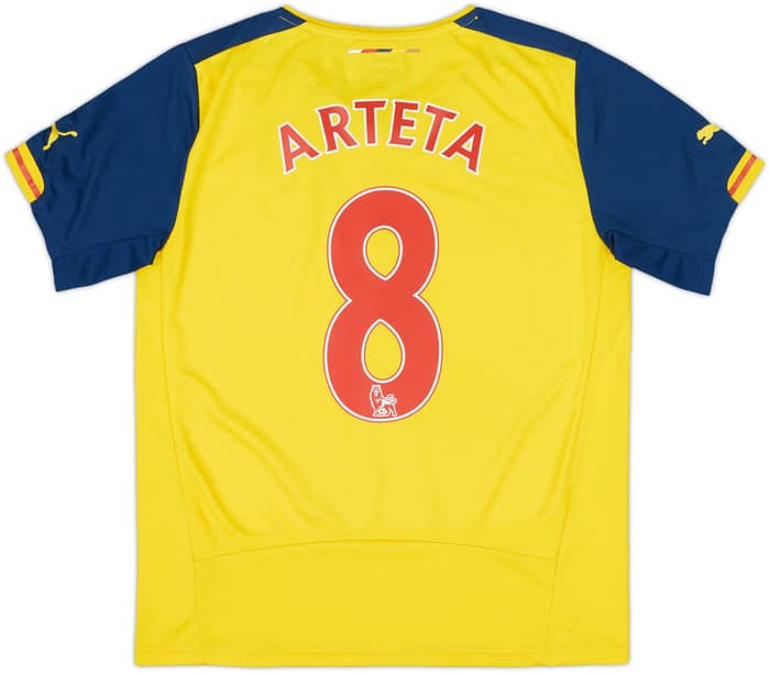 2014-15 Arsenal Away Shirt Arteta #8 - 5/10 - (S)