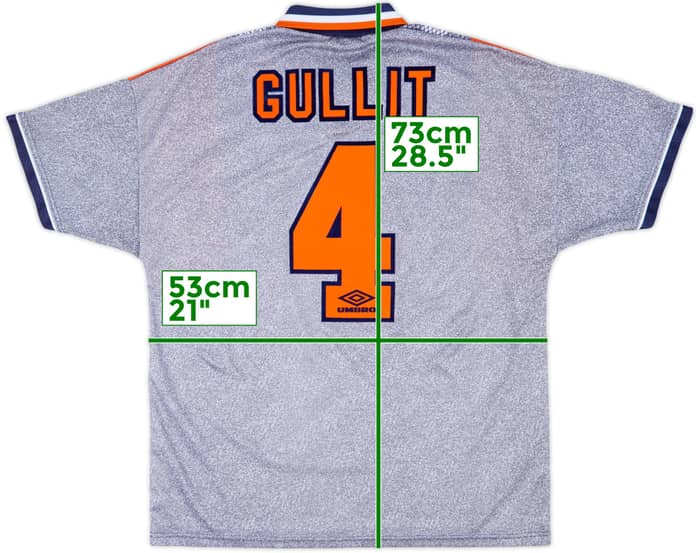 1994-96 Chelsea Away Shirt Gullit #4 - 10/10 - (XL)