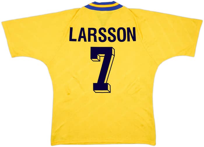 1994-96 Sweden Home Shirt Larsson #7 - 9/10 - (L)