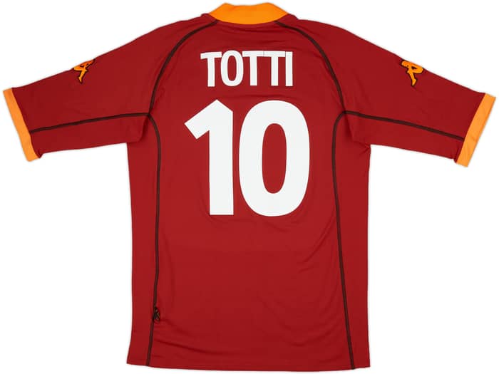 2001-02 Roma Home Shirt Totti #10 - 6/10 - (XXL)