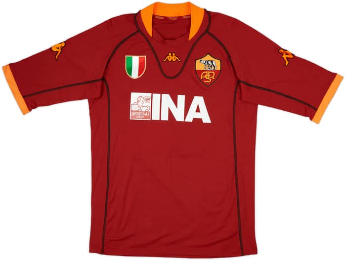 2001-02 Roma Home Shirt Totti #10 - 6/10 - (XXL)