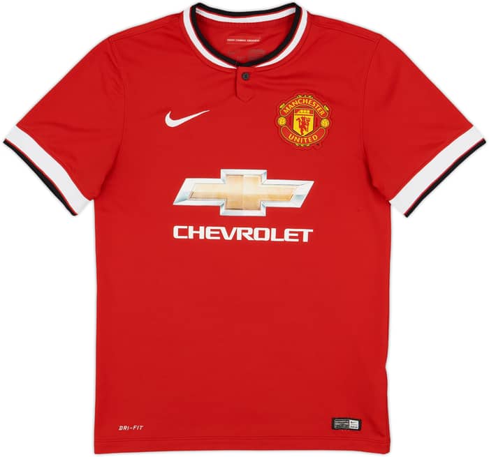 2014-15 Manchester United Home Shirt Marcos Rojo #5 - 7/10 - (S)
