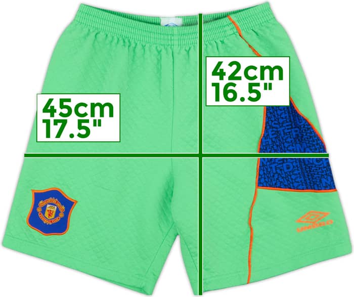 1995-96 Manchester United GK Shorts - 9/10 - (M)