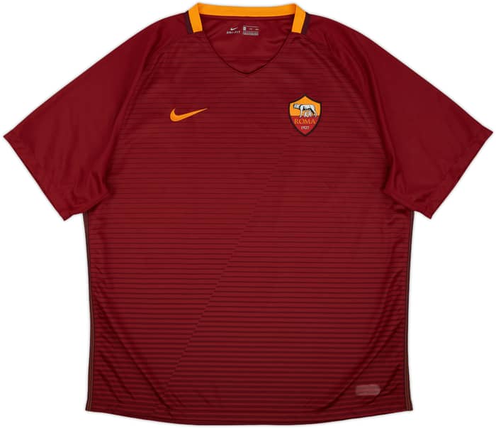 2016-17 Roma Home Shirt Dzeko #9 - 7/10 - (XXL)
