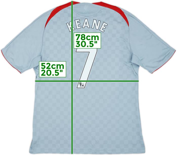2008-09 Liverpool Away Shirt Keane #7 - 8/10 - (L)