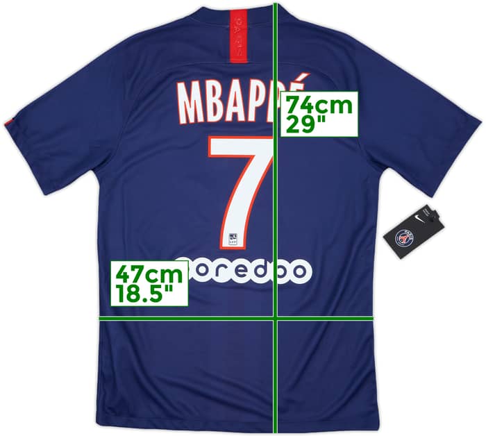2019-20 Paris Saint-Germain Home Shirt Mbappe #7 (M)