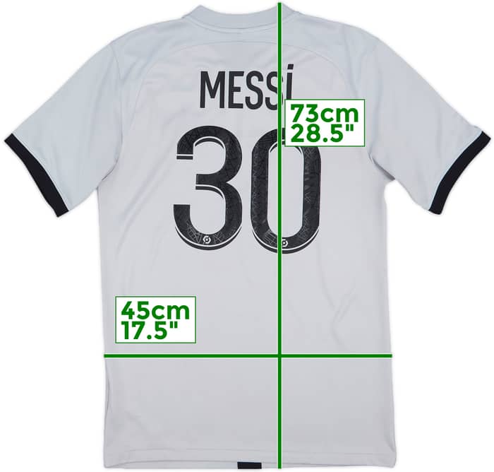 2022-23 Paris Saint-Germain Away Shirt Messi #30 - 6/10 - (S)