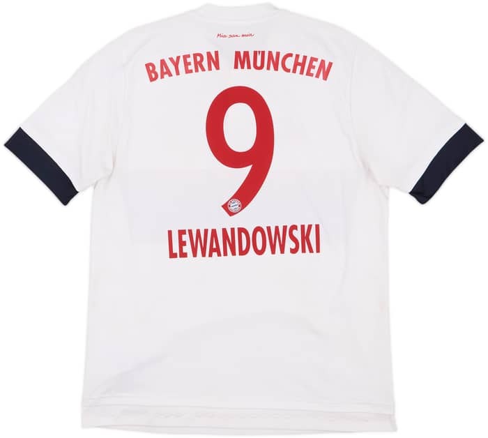 2015-16 Bayern Munich Away Shirt Lewandowski #9 - 7/10 - (L)