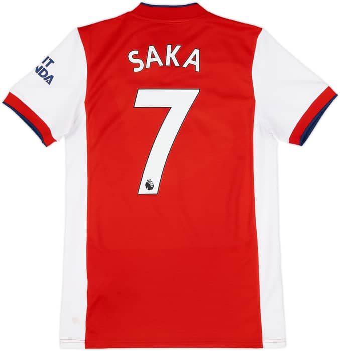 2021-22 Arsenal Home Shirt Saka #7 - 6/10 - (S)