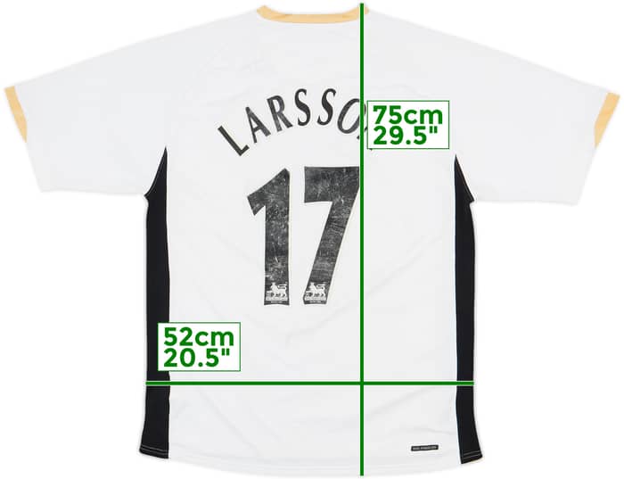 2006-08 Manchester United Away Shirt Larsson #17 - 5/10 - (L)