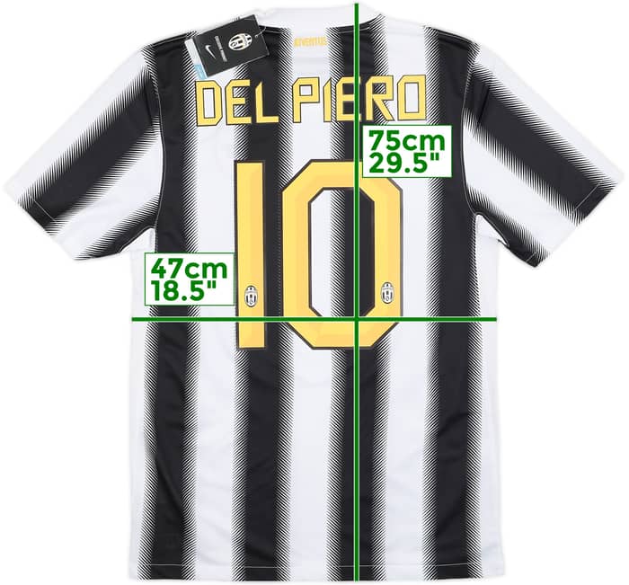 2011-12 Juventus Home Shirt Del Piero #10 (S)