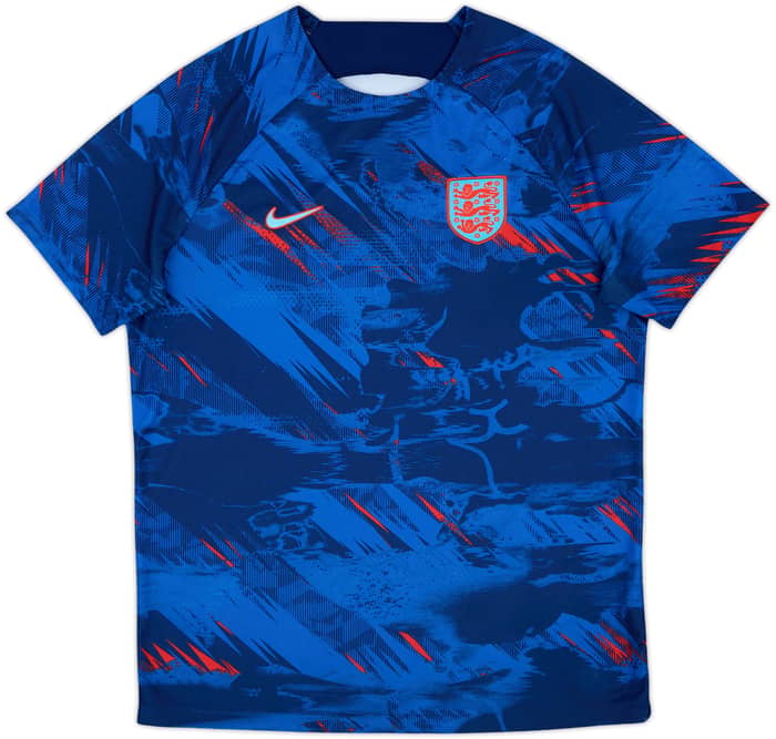 2022-23 England Nike Pre-Match Training Shirt - 10/10 - (L)