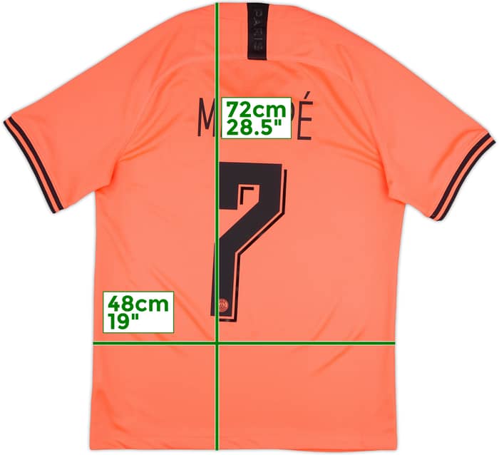 2019-20 Paris Saint-Germain Away Shirt Mbappe #7 - 10/10 - (M)