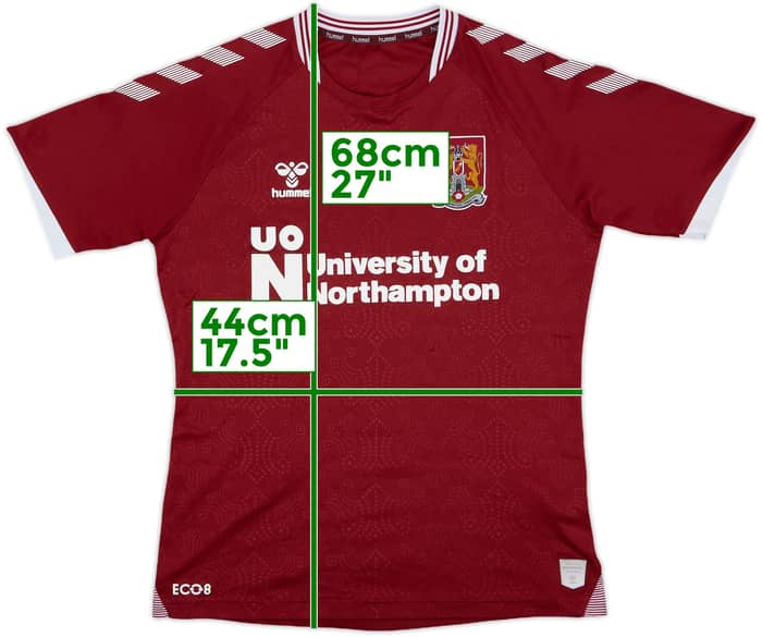 2021-22 Northampton Home Shirt - 8/10 - (S)