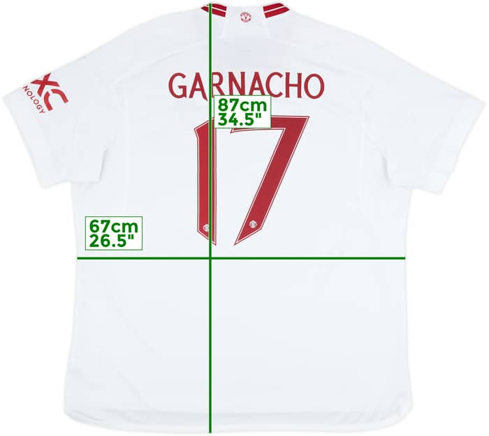 2023-24 Manchester United Third Shirt Garnacho #17 - 8/10 - (XXL)