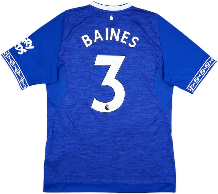 2018-19 Everton Home Shirt Baines #3 - 10/10 - (L)