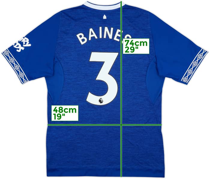 2018-19 Everton Home Shirt Baines #3 - 9/10 - (L)
