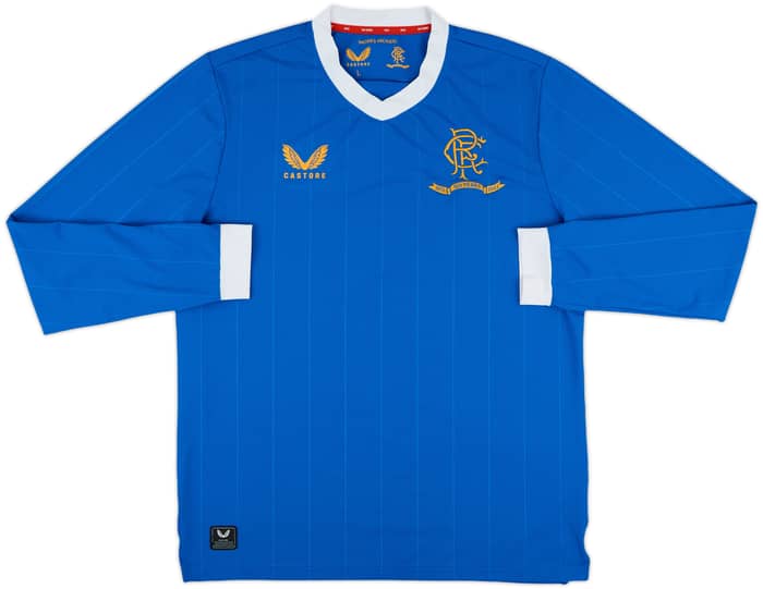 2021-22 Rangers Authentic Home L/S Shirt - 10/10 - (L)