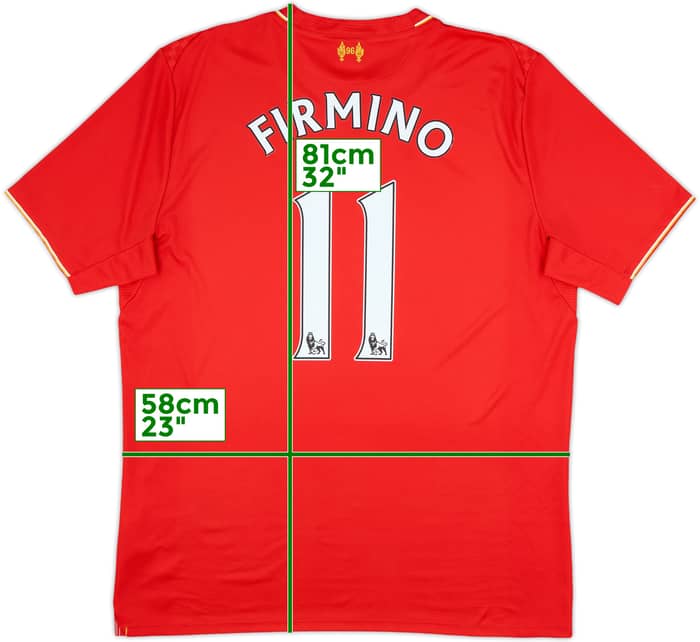 2015-16 Liverpool Home Shirt Firmino #11 - 8/10 - (XL)
