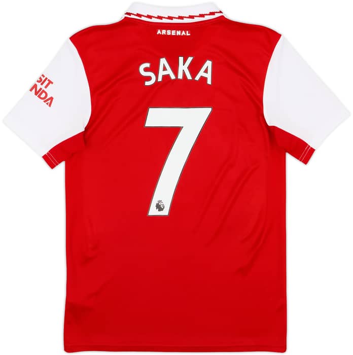 2022-23 Arsenal Home Shirt Saka #7 - 10/10 - (S)