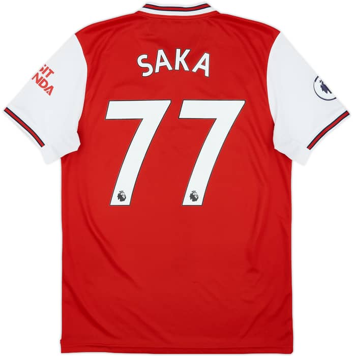 2019-20 Arsenal Home Shirt Saka #77 - 9/10 - (M)