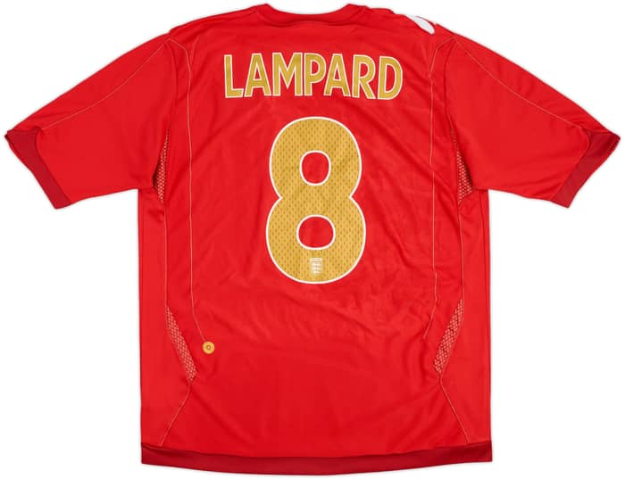 2006-08 England Away Shirt Lampard #8 - 5/10 - (L)
