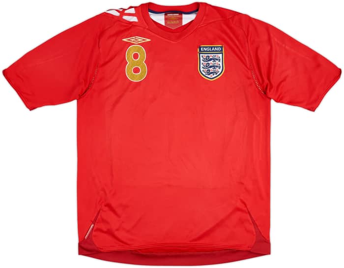 2006-08 England Away Shirt Lampard #8 - 5/10 - (L)