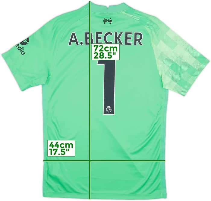 2021-22 Liverpool GK Shirt A.Becker #1 - 9/10 - (S)