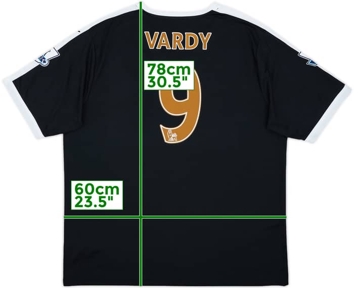 2015-16 Leicester Away Shirt Vardy #9 - 9/10 - (XXL)