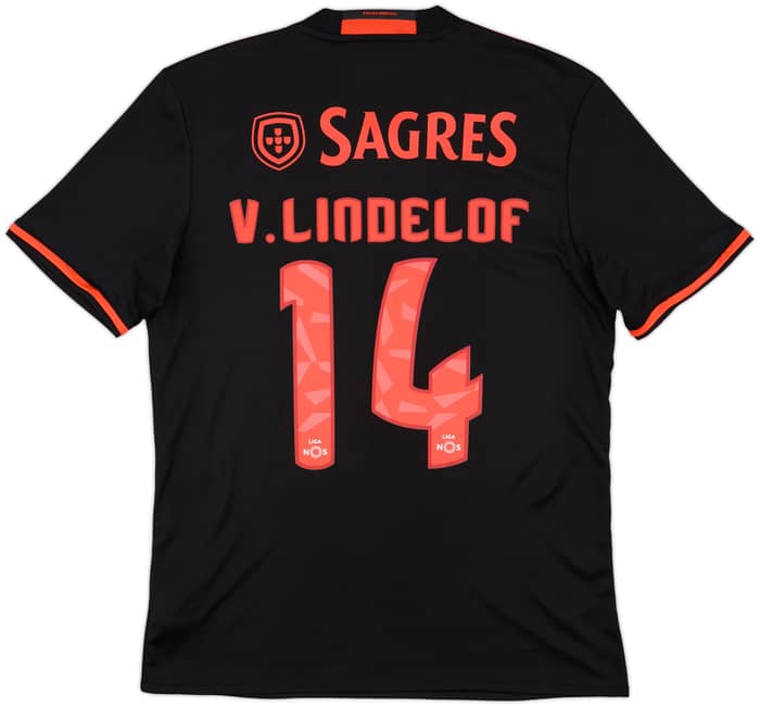 2016-17 Benfica Away Shirt V.Lindelof #14 - 10/10 - (M)
