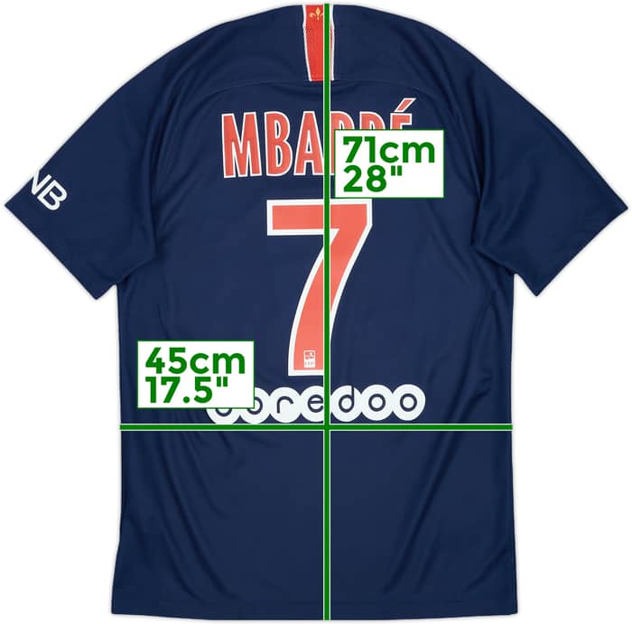 2018-19 Paris Saint-Germain Home Shirt Mbappe #7 - 10/10 - (S)