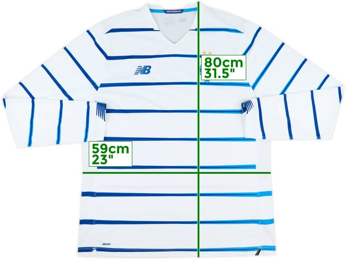2020-21 Dynamo Kyiv Home L/S Shirt - 8/10 - (XL)