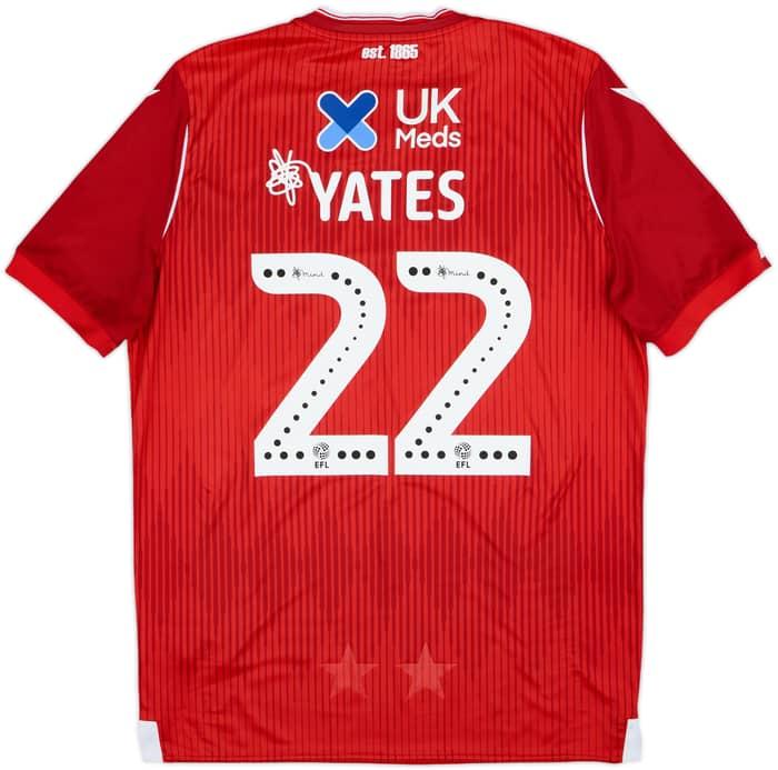 2019-20 Nottingham Forest Home Shirt Yates #22 - 9/10 - (XL)