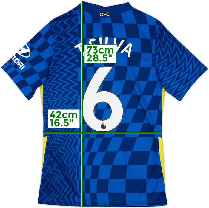 2021-22 Chelsea Home Shirt T.Silva #6 - 9/10 - (S)