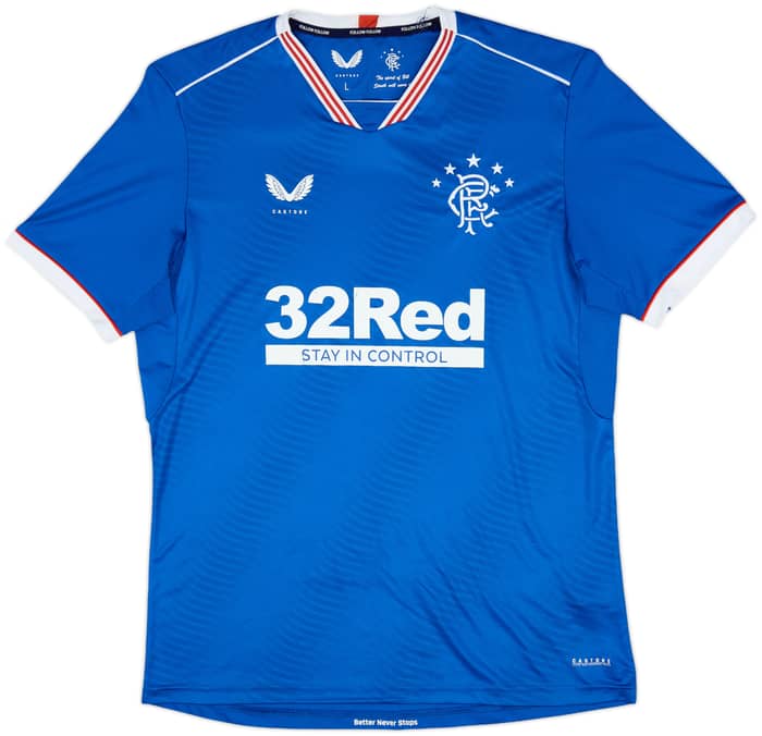 2020-21 Rangers Home Shirt - 6/10 - (L)