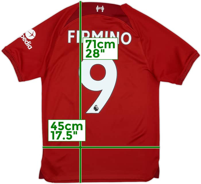2022-23 Liverpool Home Shirt Firmino #9 - 7/10 - (S)