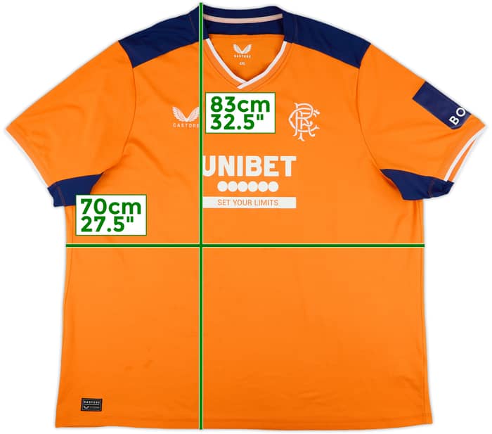 2022-23 Rangers Third Shirt - 9/10 - (4XL)