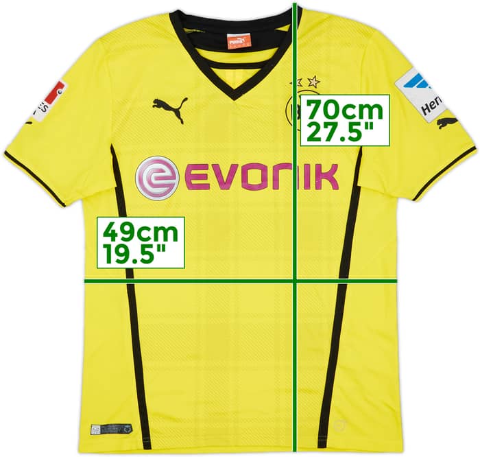 2013-14 Borussia Dortmund Home Shirt - 7/10 - (M)