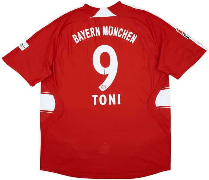 2007-08 Bayern Munich Home Shirt Toni #9 - 7/10 - (XXL)