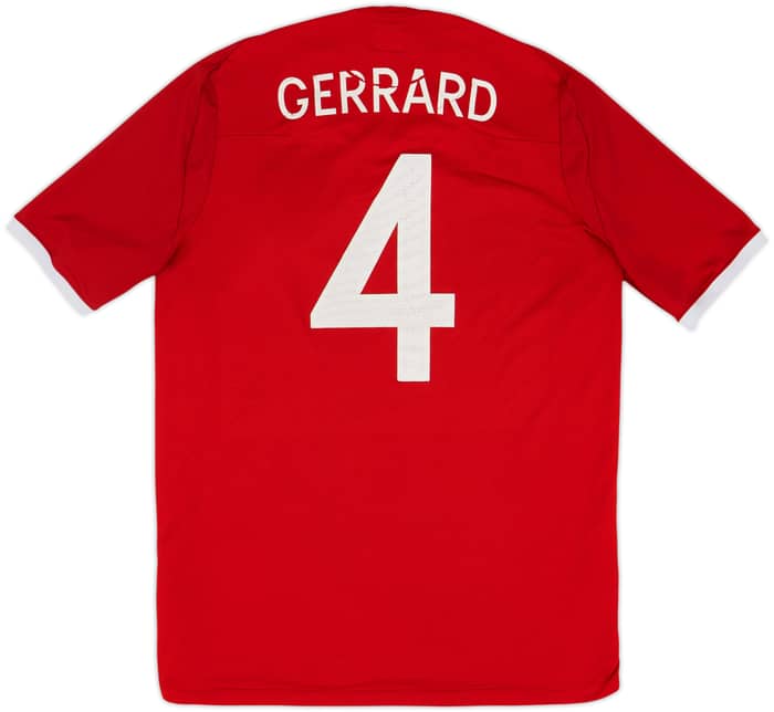 2010-11 England Away Shirt Gerrard #4 - 5/10 - (L)