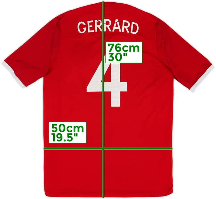 2010-11 England Away Shirt Gerrard #4 - 5/10 - (L)