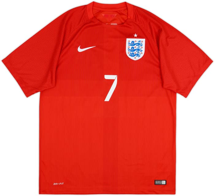 Camiseta de visitante de Inglaterra 2014-15 Wilshere #7 - 5/10 - (L)