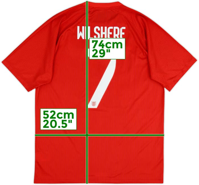 Camiseta de visitante de Inglaterra 2014-15 Wilshere #7 - 5/10 - (L)