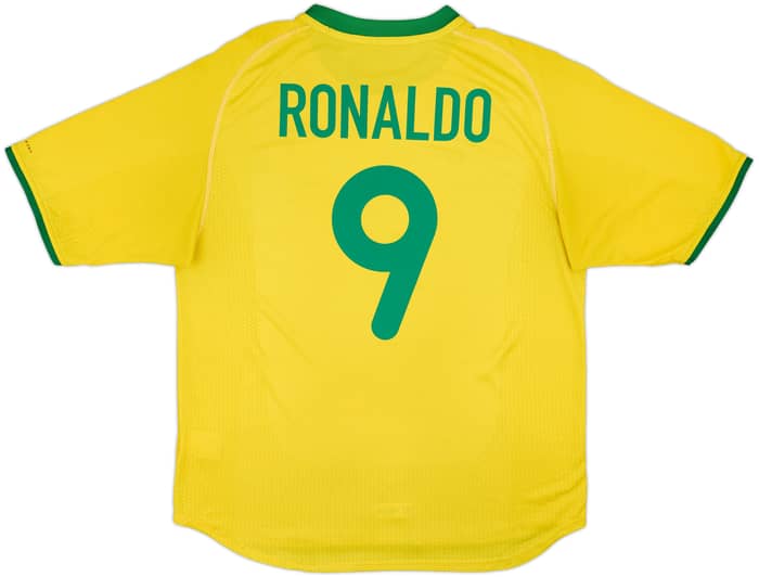 2000-02 Brazil Home Shirt Ronaldo #9 - 5/10 - (XL)