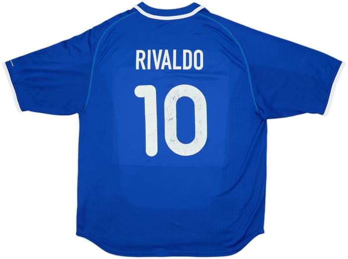 2000-02 Brazil Away Shirt Rivaldo #10 - 6/10 - (XL)