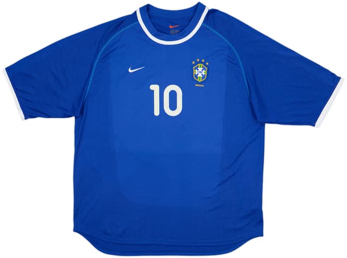 2000-02 Brazil Away Shirt Rivaldo #10 - 6/10 - (XL)