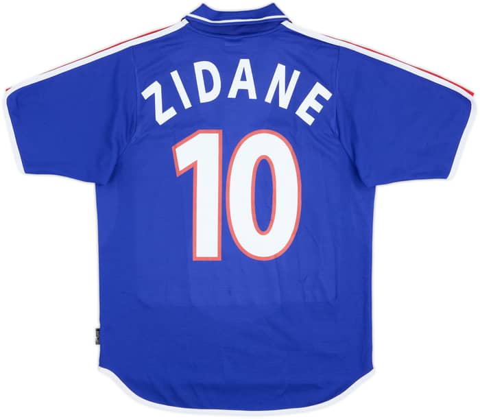 2000-02 France Home Shirt Zidane #10 - 8/10 - (M)