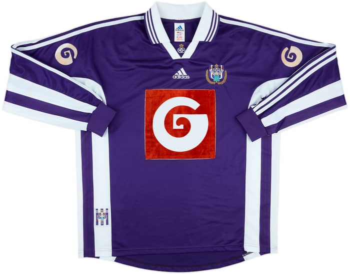 1998-99 Anderlecht Match Issue Home L/S Shirt Doll #12